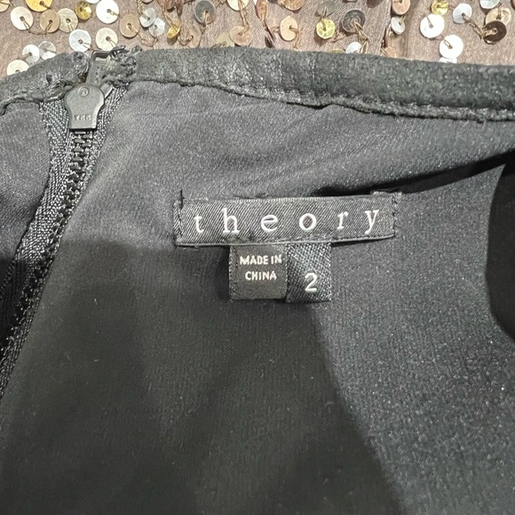 Theory Goat Leather Shift Dress - Picture 4 of 4